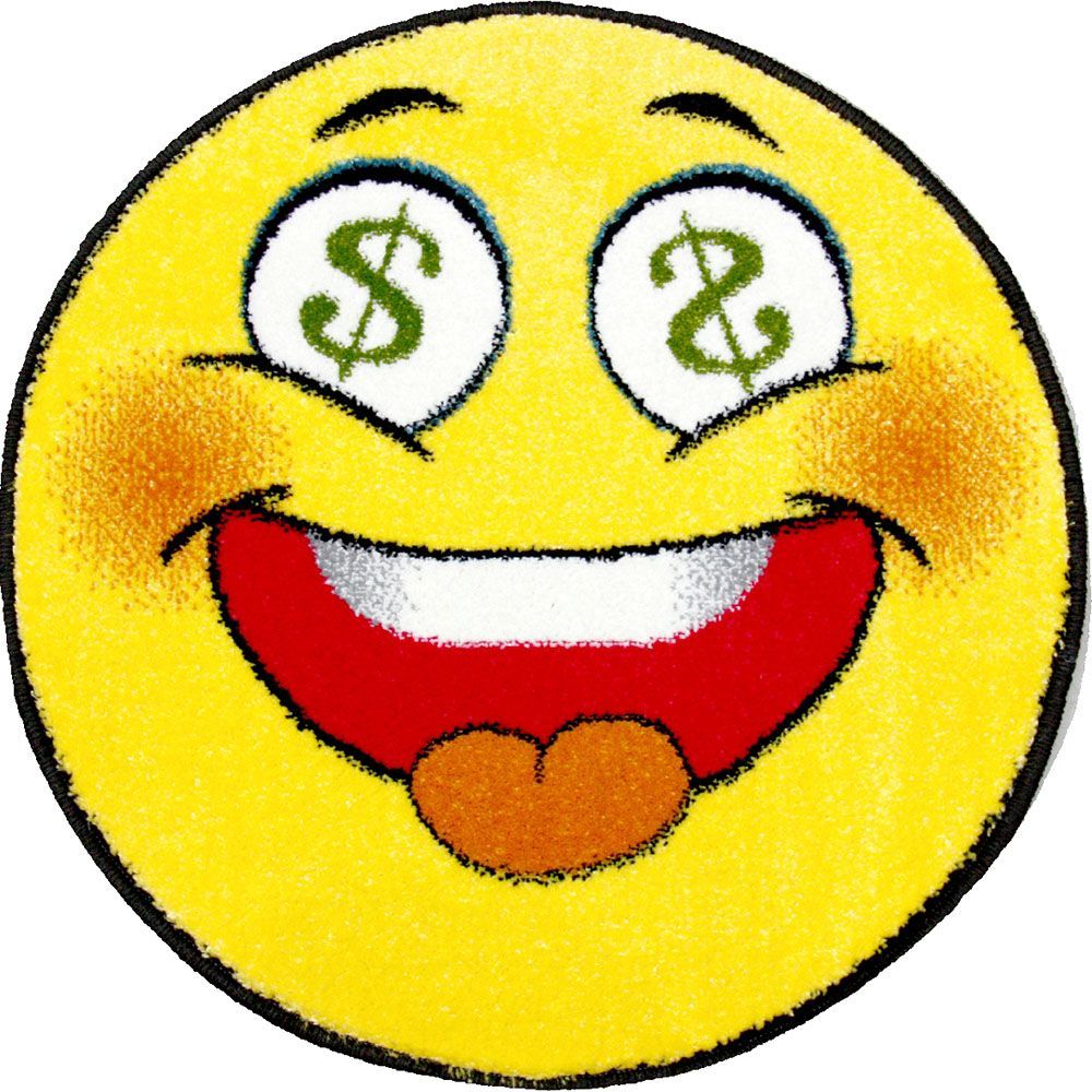 Детский коврик 0,67 х 0,67 Круглый 11083/150 Смайлик $$