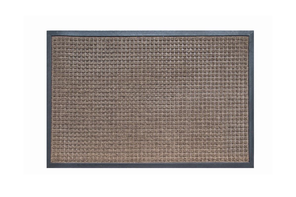 Коврик KG ТМ 024 0,60м х 0,90м Резина-текстиль мелкие квадраты коричневый
