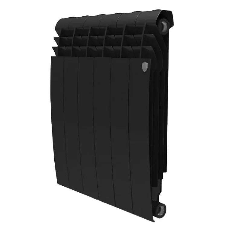 Биметаллический радиатор Royal Thermo - BILINER Nior Sable 350/90 (черный выпуклый)