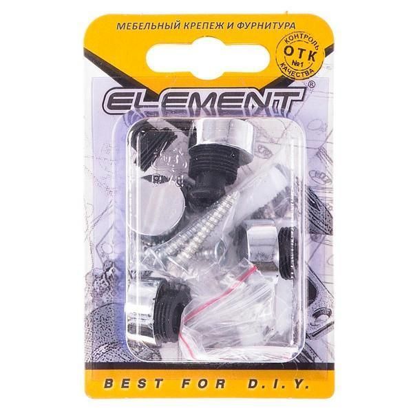 Зеркалодерж.d17мм мет+пласт.№ 1 хром(4 шт) "Elemen 116620