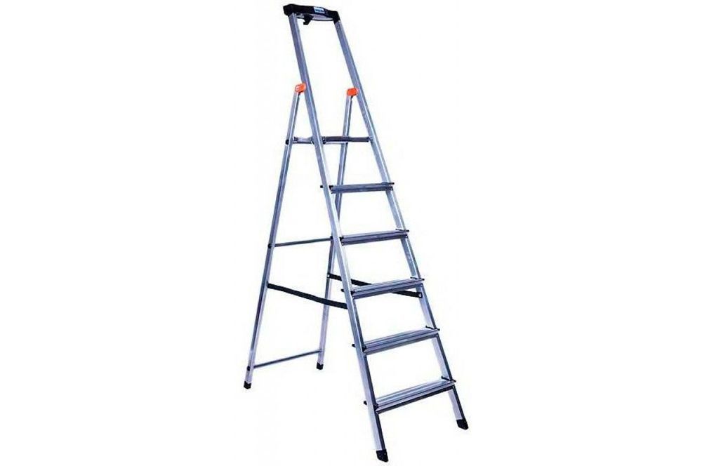 Ал. стремянка Safety 6S, Н=1,25/3,25м (128966)