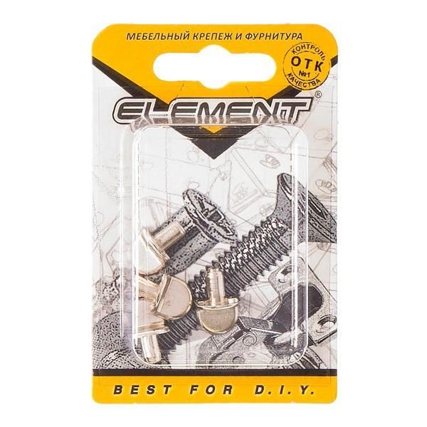 Полкодержатель Г-обр. ник. (4 шт) "Element"