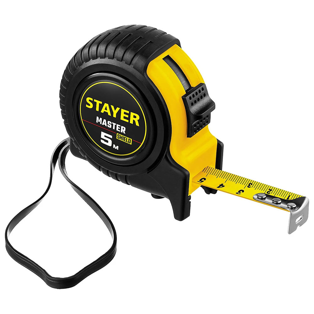 Рулетка с ударостойким обрезиненным корпусом STAYER TopTape 5м /19мм 34025-05_z01