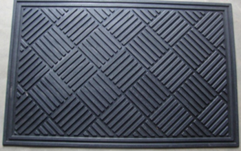 Коврик KGRM 125 0,58м х 0,88м Чёрная Резина ромбы