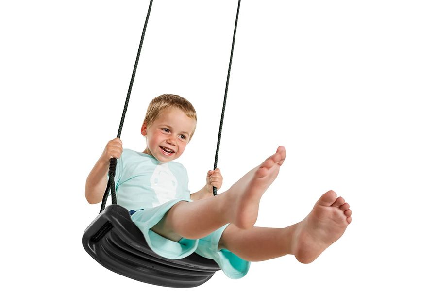 Качели с сиденьем из HDPE - верёвка PP, цвет антрацит 110.005.015.001