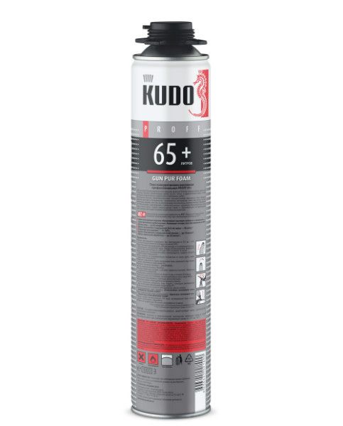 Пена полиуретановая монтажная KUDO PROFF 65+