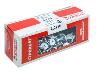Саморезы для тонк.пластин оц.с буром 4,2х25 (200 шт) 5121