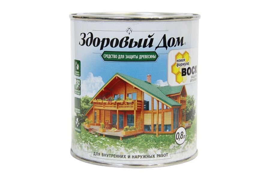 Здоровый дом 0,8 орегон (средство для защиты дерева)0,688кг