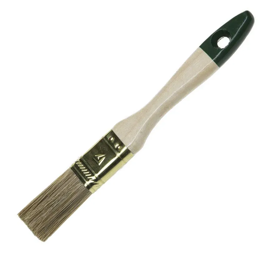 Кисть плоская STAYER "LASUR-STANDARD", смешанная(натур и искуств.)щетина,дерев ручка, 25мм 01031-25
