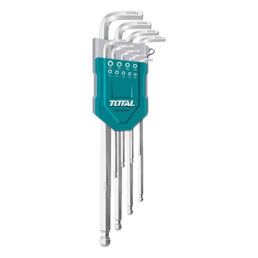 Ключи имбусовые THT106291 "TOTAL"HEX 9шт с шариками