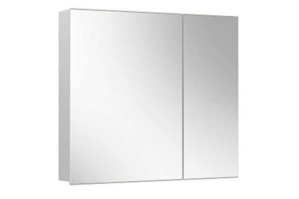 Шкаф навесной зеркальный Триумф ВШ 80 Белый глянцевый 1