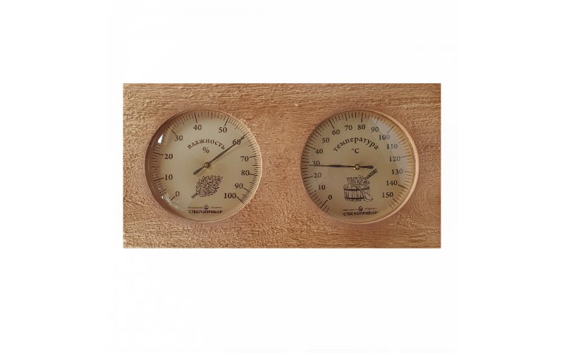 Термогигрометр для сауны биметаллический ТГС-7 0+150С, 0-100%