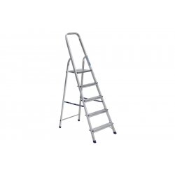 Алюминиевая лестница-стремянка 5-и ступ, Н=1,03/3,10м  (Ам705)