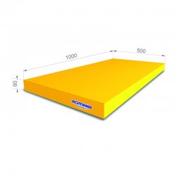 Romana Мягкий щит (мат) одинарный 1*0,5*0,06м жёлтый 5.000.06 