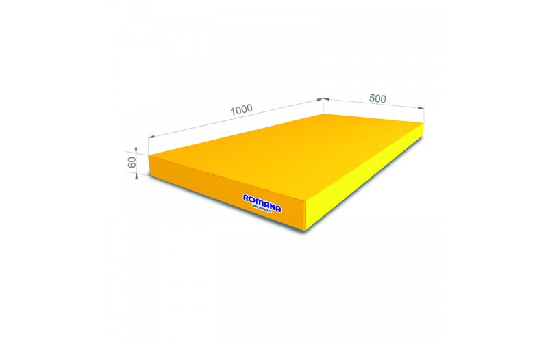 Romana Мягкий щит (мат) одинарный 1*0,5*0,06м жёлтый 5.000.06 