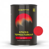 CERTA эмаль термост. антикоррозион. красный до 400°С (0,8кг)