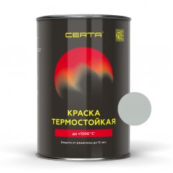 CERTA эмаль термост. антикоррозион. серебристый до 650°С (0,8кг)