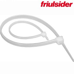 FS-White Лент. хомут для св. кабелей 4,8х300 Friulsider (100шт)
