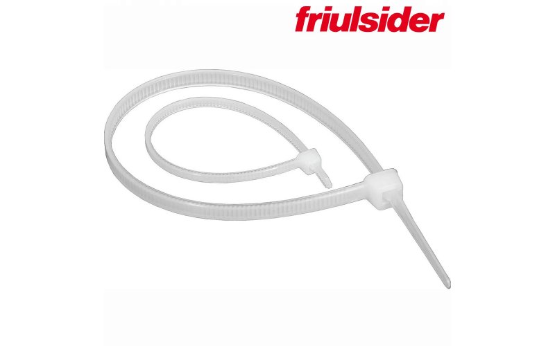 FS-White Лент. хомут для св. кабелей 2,5х200 Friulsider (100шт)