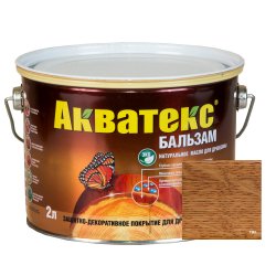 Акватекс-бальзам (натуральное масло для древесины) 2 л тик