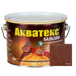 Акватекс-бальзам (натуральное масло для древесины) 2 л махагон