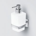 A9036900 Gem Стеклянный диспенсер для жидкого мыла с настенным держателем