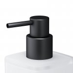 A9036922 Gem Стеклянный диспенсер для жидкого мыла с настенным держателем черный