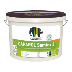 Краска поливинилацетатная водно-дисперсионная Caparol Samtex 3 E.L.F. Base 1, белая, 1,25 л