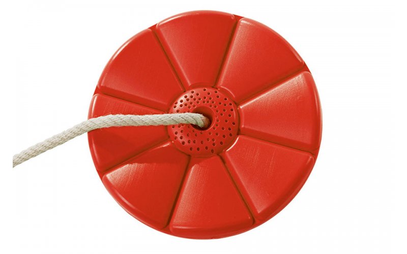Качели с круглым диском из HDP, PP цвет красный 150.001.001.001