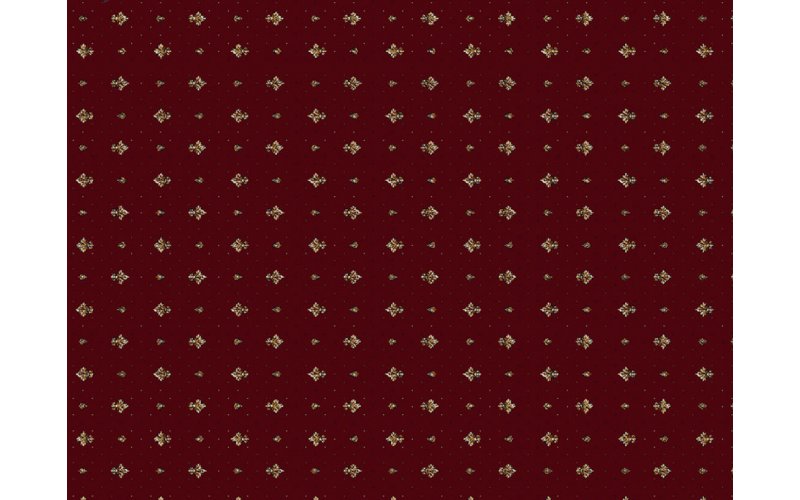 Amina Бытовой ковролин 400х2000 Персидский орнамент красный 27012/210/д (HS 10mm)