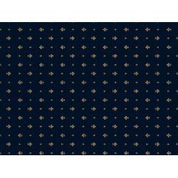 Amina Бытовой ковролин 400*2000 Персидский орнамент синий 27012/810/д (HS 10mm)