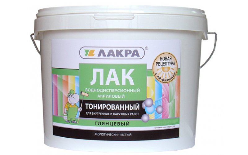 Лак тонированный ЛАКРА 2,5 бесцветный (акриловый,воднодисперсионный)