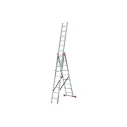Алюминиевая лестница Tribilo 3х9 S,  H=2,7/4,2/6,05м  (120601)
