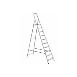 Алюминиевая лестница-стремянка 10-и ступ, Н=2,08/4,10м  (Ам710)