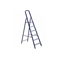 Стальная лестница-стремянка 6-и ступ Н=1,24/3,30м  (М8406)