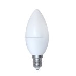 Светодиодная лампа холодный белый свет цоколь E14 6Вт
