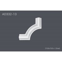 Декоративный угол для молдингов AD332-13 15.5*15.5 cm (полиуретан)