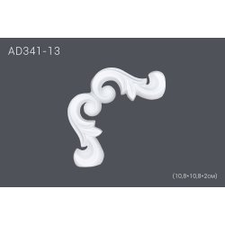 Декор профиль AD341-13 (угол) 10,8*10,8*2см