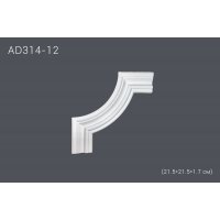 Декоративный угол для молдингов AD314-12 (полиуретан)