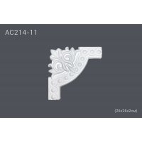 Декоративный угол для молдингов AC214-11 (26х26х2см) (полиуретан)
