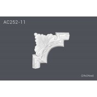 Декоративный угол для молдингов AC252-11 24*24cm (полиуретан)