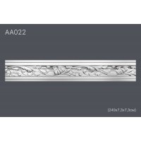 Плинтус потолочный с рисунком АА022 240*7,2*7,2 см (полиуретан)