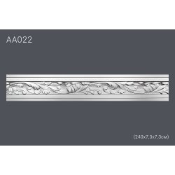 Плинтус потолочный с рисунком АА022 240*7,2*7,2 см (полиуретан)