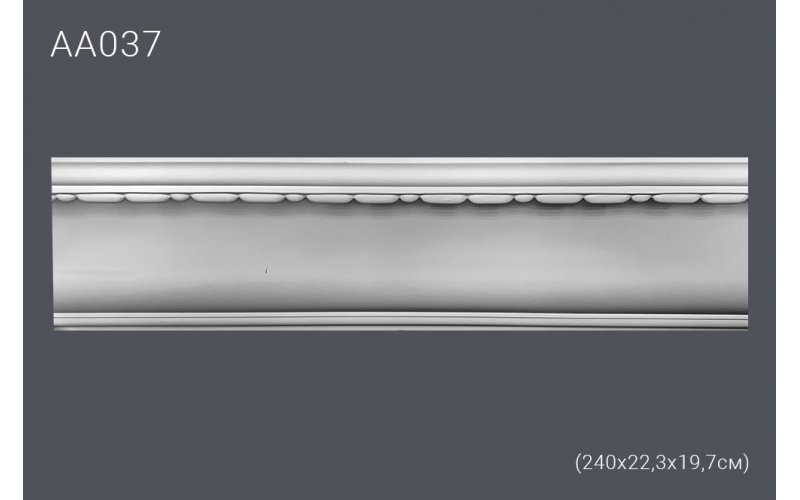 Плинтус потолочный с рисунком АА037 240х22,3х17,7см (полиуретан)