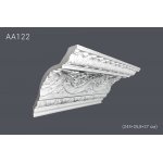 Плинтус потолочный с рисунком АА122 244х25,3х27 см (полиуретан)