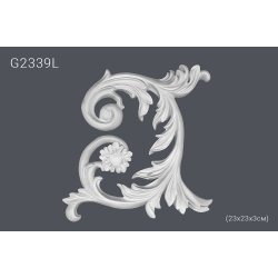 Декоративный орнамент G2339L (23x23x3см) (полиуретан)