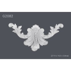 Декоративный орнамент G2082 (27.9 х 14,3 х 2,8см) (полиуретан)