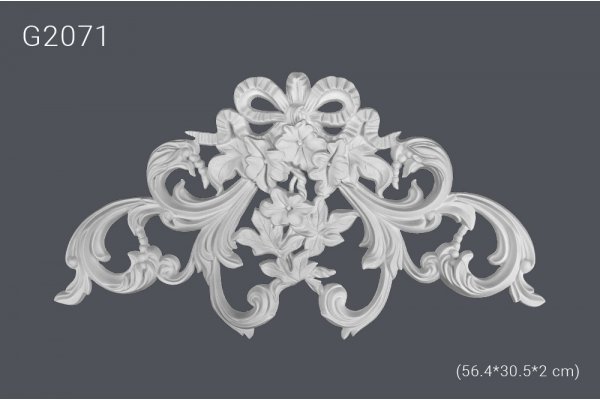 Декоративный орнамент G2071(56.4*30.5*2см) (полиуретан)