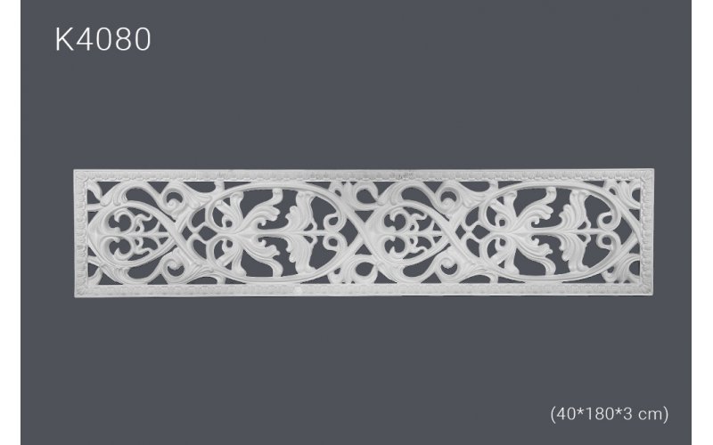 Орнамент из полиуретана K4080 40х180х3 cm (полиуретан)