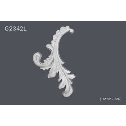 Декоративный орнамент G2342L(R) (15*25*2.5см) (полиуретан)